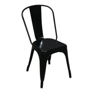 Tolix Used Metal Stack Chair by Xavier Pauchard, Black