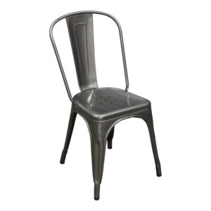 Tolix Used Metal Stack Chair by Xavier Pauchard, Silver