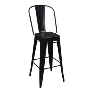 Tolix Used Metal Stool, Black