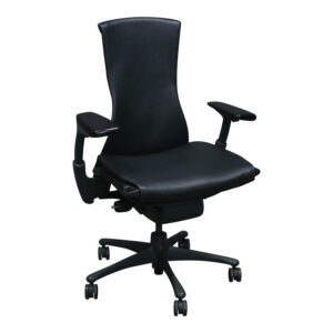 Herman Miller Embody Used Task Chair, Genuine Black Leather