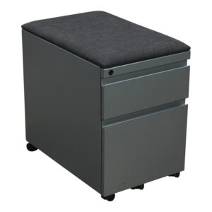 Knoll Used Box File Mobile Pedestal w Smoke Cushion, Gray