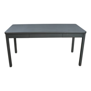 McDowell & Craig Used Rustic 30x60 Metal Desk w Center Drawer, Gray