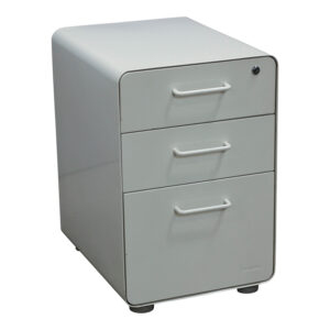Poppin Used Box Box File Pedestal, White