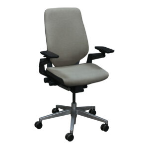 Steelcase Gesture Used Task Chair w Lumbar, Light Gray