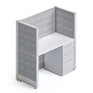 goSIT 4x2 Workstation with 54" Panels – All Fabric