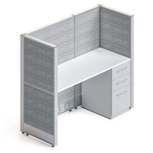 goSIT 5x2 Workstation with 54" Panels – All Fabric