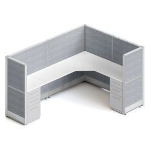 goSIT 8x6 Manager Cubicle | 54" Panels | All Fabric