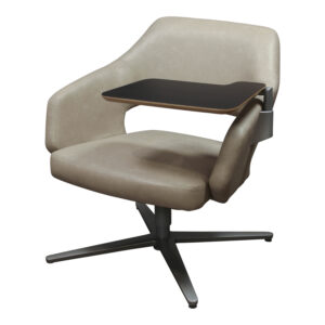 Arcadia Flirt Used PU Leather Chair w Left Tablet, Taupe