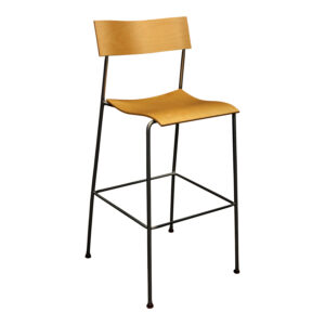 Lammhults Campus Used Wood Stool, Light Cherry