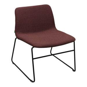 Naughtone Viv Used Armless Guest Chair, Rust Fabric