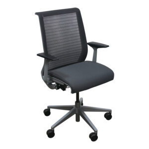 Steelcase Think Used Conference Chair w Platinum Frame, Graphite