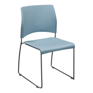 Allsteel Nimble Used Stack Chair, Light Blue