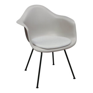 Herman Miller Eames Used Molded Plastic Armchair, Light Tan