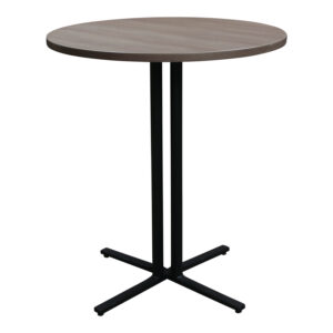 Herman Miller Everywhere Used 36 In Round High Top Meeting Table, Walnut