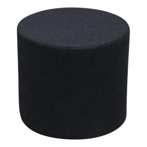 Softline Used Drum Shaped Ottoman, Gray