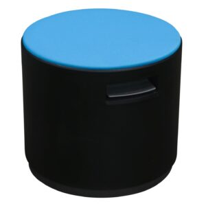 Steelcase Turnstone Buoy Used Round Ottoman, Blue