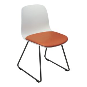 Stylex Verve Used Side Chair, Orange and White
