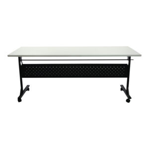 Used 30x71 In Mobile Training Table w Modesty Panel, Laminate Top