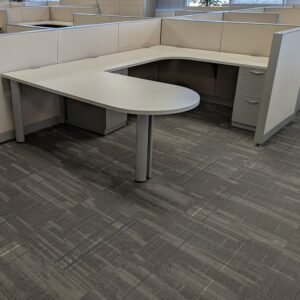 12x6 Steelcase Avenir Used Manager Cubicle, Light Tan