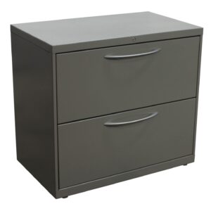 Allsteel 30 In 2 Drawer Used Lateral File, Gray