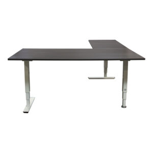ESI Used L-shaped Electric Sit Stand Desk, Laminate Top