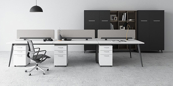 Friant modern office furniture — versatile modular desks and storage systems for collaborative and private spaces.