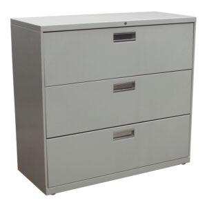 HON Used 3 Drawer 42 In Lateral File, Light Putty