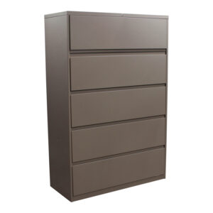 Haworth Used 5 Drawer 42 In Lateral File, Beige