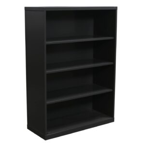 Knoll Used 4 Shelf 51 In Bookcase, Dark Gray