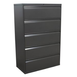 Knoll Used 5 Drawer Lateral File, Dark Gray