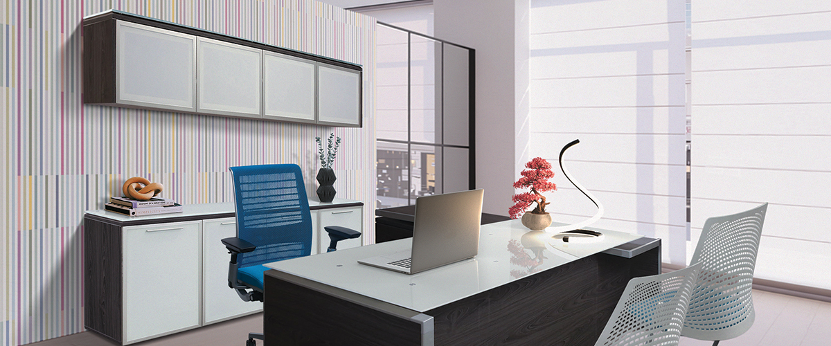 Manhattan Cashmere Gray Desk Series