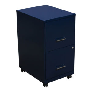 Staples Used Mobile File File Pedestal, Dark Blue