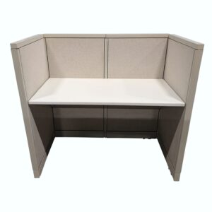 48x30 Steelcase Avenir Used Telemarketing Cubicle, Sand