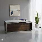 Manhattan Cashmere Gray Laminate and Glass Series