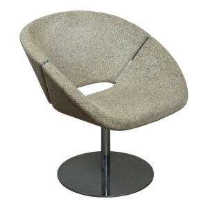 Davis Lipse Too Used Mid-Century Swivel Lounge Chair, Tan Multicolor