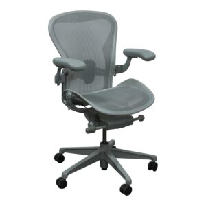 Herman Miller Aeron Remastered V2 Used Size B Task Chair, Mineral