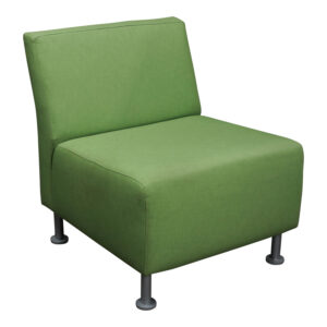 Hon Used Armless Lounge Chair, Green