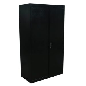 Sandusky Used 64 Inch 2 Door Storage Cabinet, Black