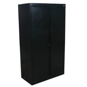 Sandusky Used 64 Inch 2 Door Storage Cabinet, Black