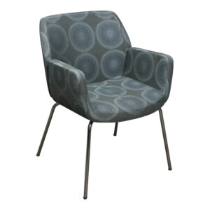 Steelcase Coalesse Used Guest Chair, Gray Circle Pattern