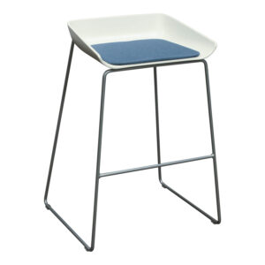 Steelcase Turnstone Used Scoop Stool, Blue