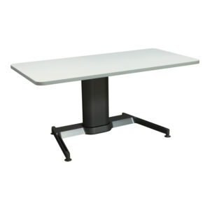 Steelcase Used 28x58 In Sit Stand Desk w Rounded Edges, White