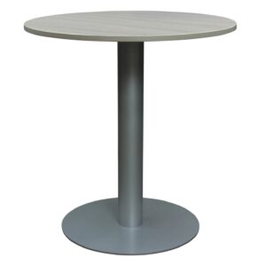Steelcase Used 40 Inch Round High Top Meeting Table, Laminate Top