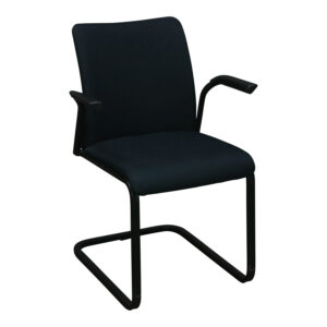 Steelcase Used Sled Base Side Chair, Black