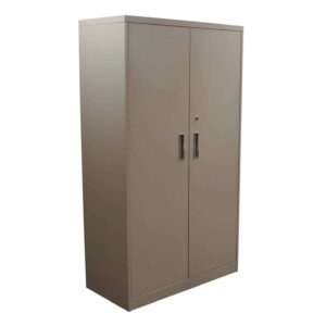 Steelcase Used Two Door Storage Cabinet 36x65 Inch, Putty