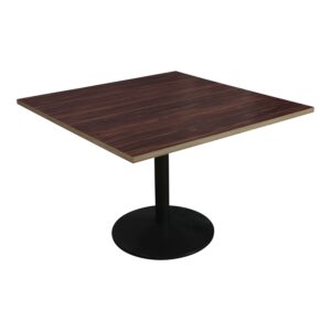 WCI Used 30 In Square Laminate Table, Ebony Pattern