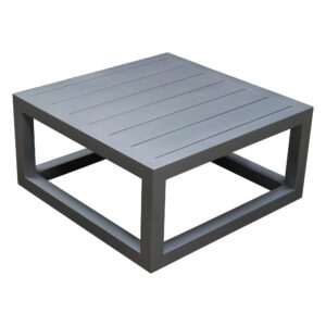 29 In Square Used Metal Coffee Table, Silver