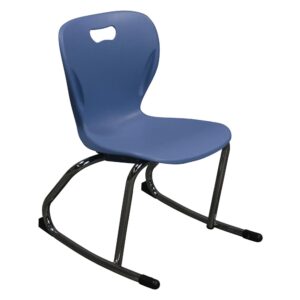 Alumni Classroom Furniture Used Rocking Side Chair, Blue