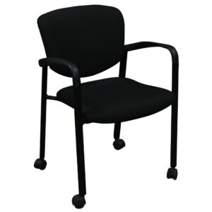 Haworth Improv Used Mobile Stack Chair, Black