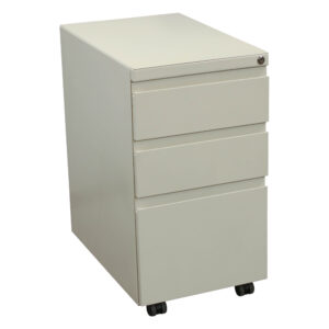 Haworth Used Box Box File Mobile Pedestal, Light Putty